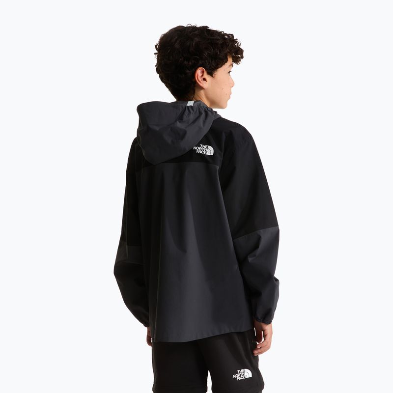 Детско яке за дъжд The North Face Teen Hike Packable Shell tnf black/asphalt grey 3