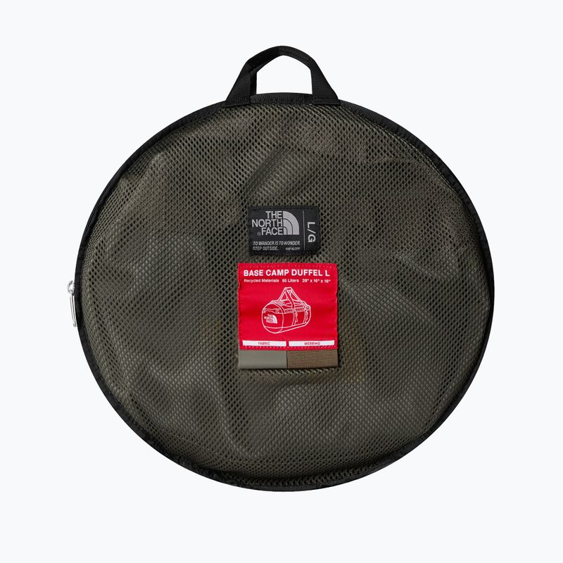 The North Face Base Camp Duffel L 95 л нова сивозелена/димящо кафява/полезна кафява пътна чанта 3