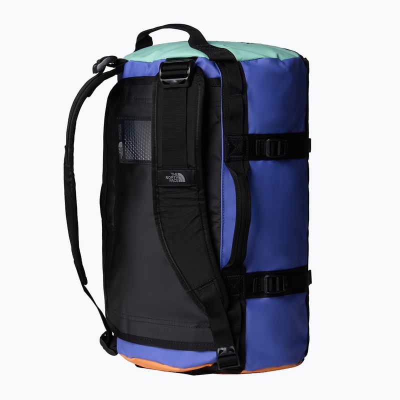 The North Face Base Camp Duffel XS 31 l пътна чанта в цвят индиго слива/ярка пяна/папапая 2