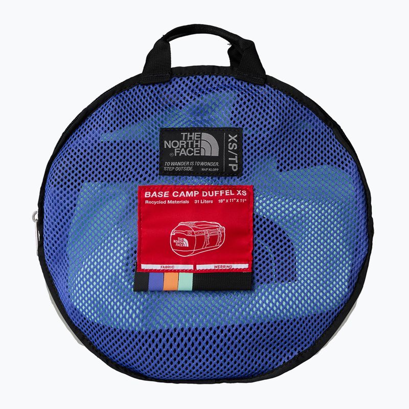 The North Face Base Camp Duffel XS 31 l пътна чанта в цвят индиго слива/ярка пяна/папапая 3