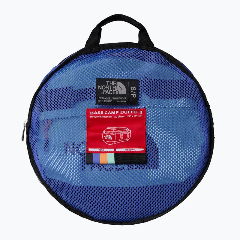 Пътна чанта The North Face Base Camp Duffel S 50 l indigo plum/bright foam/papaya 3