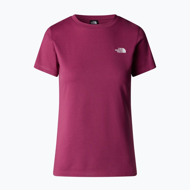 Дамска тениска The North Face Simple Dome Slim Tee cyber berry 4