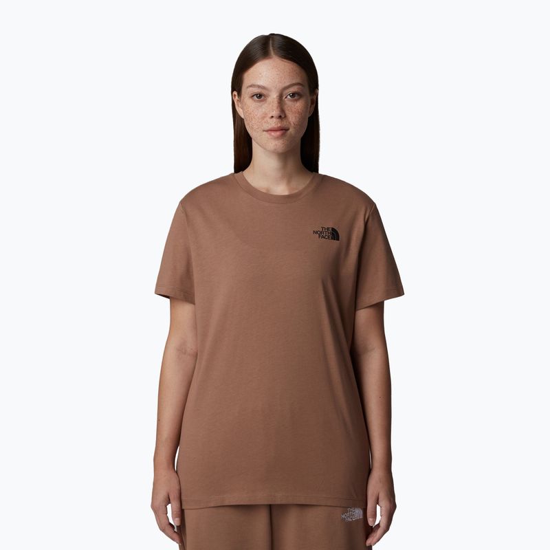 The North Face дамска тениска Box Nse Relaxed Tee latte/tnf white