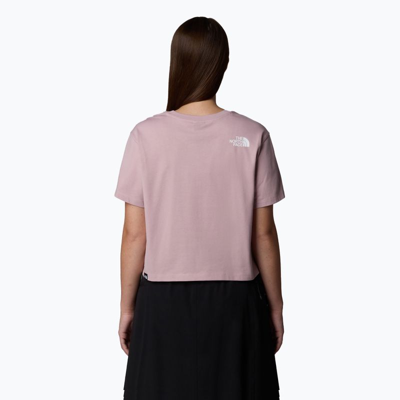 Дамска тениска The North Face Simple Dome Cropped Slim Tee metal pink 3