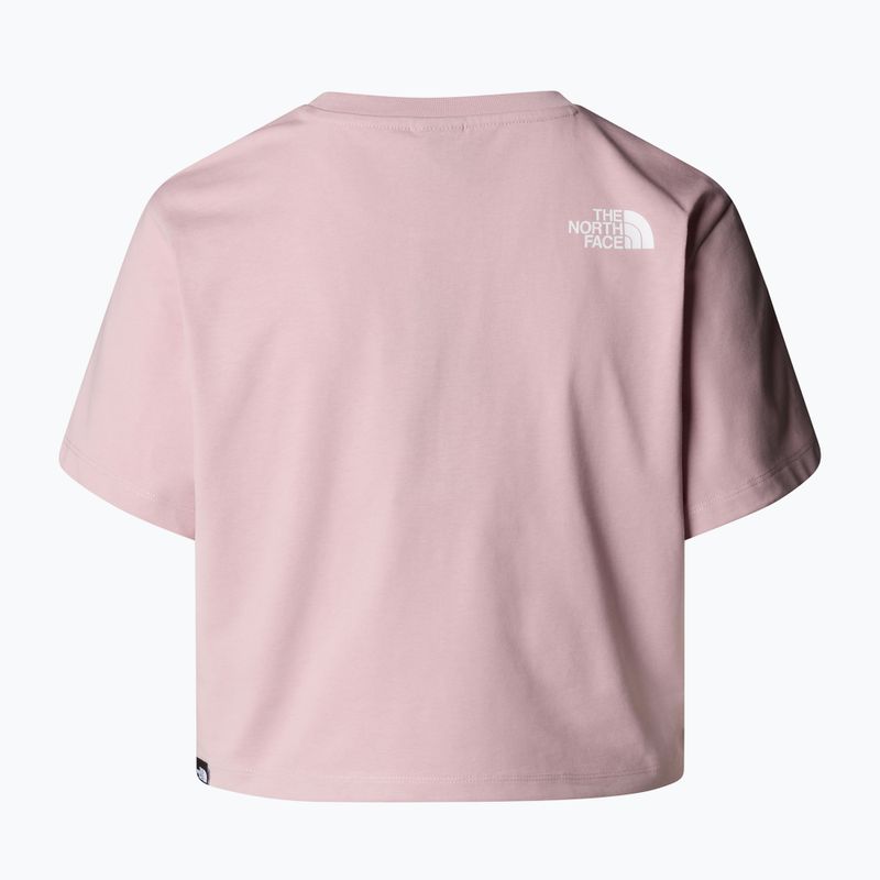 Дамска тениска The North Face Simple Dome Cropped Slim Tee metal pink 5