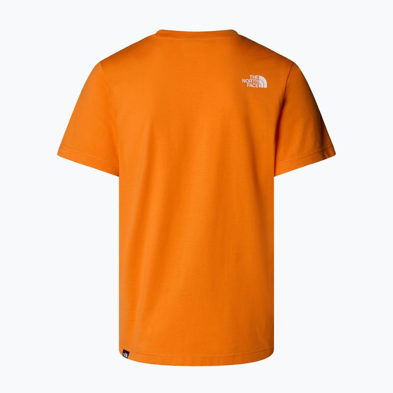 Мъжка тениска Easy digital orange/tnf white на The North Face 2