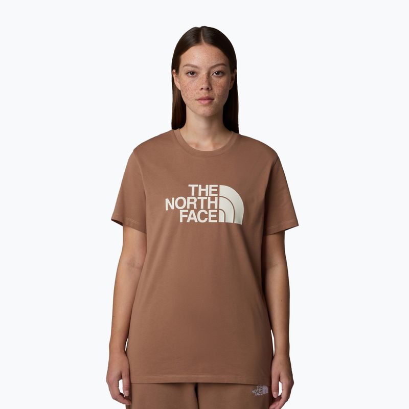 The North Face дамска тениска Relaxed Easy Tee latte/white dune