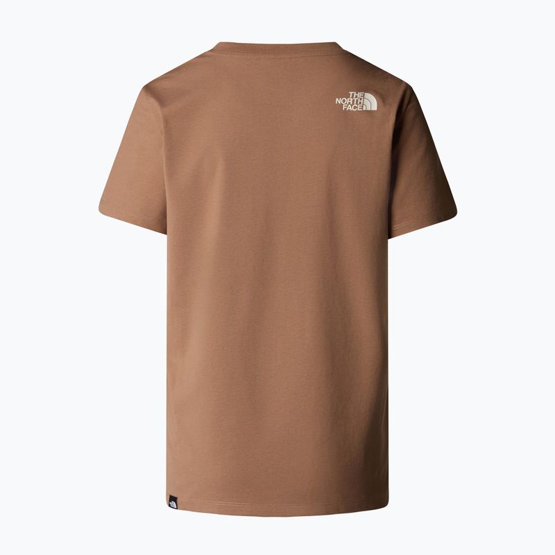 The North Face дамска тениска Relaxed Easy Tee latte/white dune 5