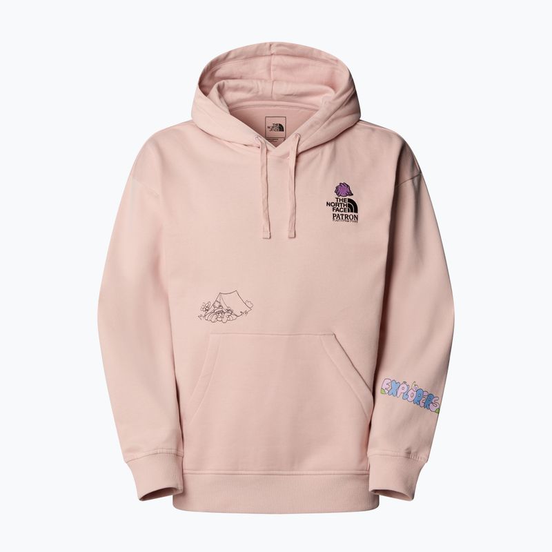 The North Face Mountain Cleanup Over Hoodie pink moss 4
