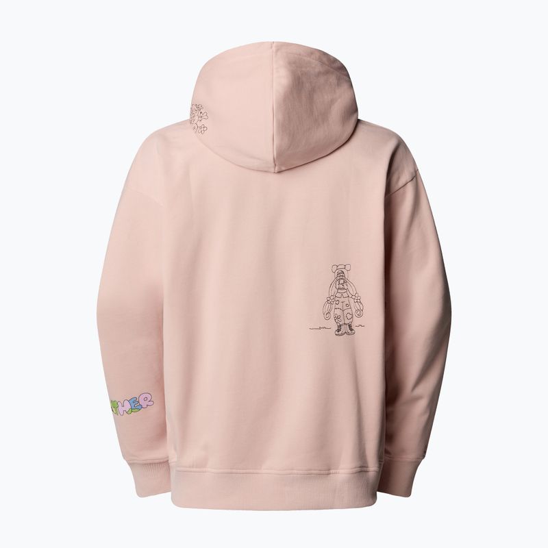 The North Face Mountain Cleanup Over Hoodie pink moss 5