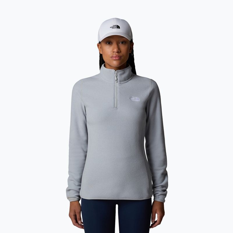 Суитшърт за жени The North Face 100 Glacier 1/4 Zip tnf light grey