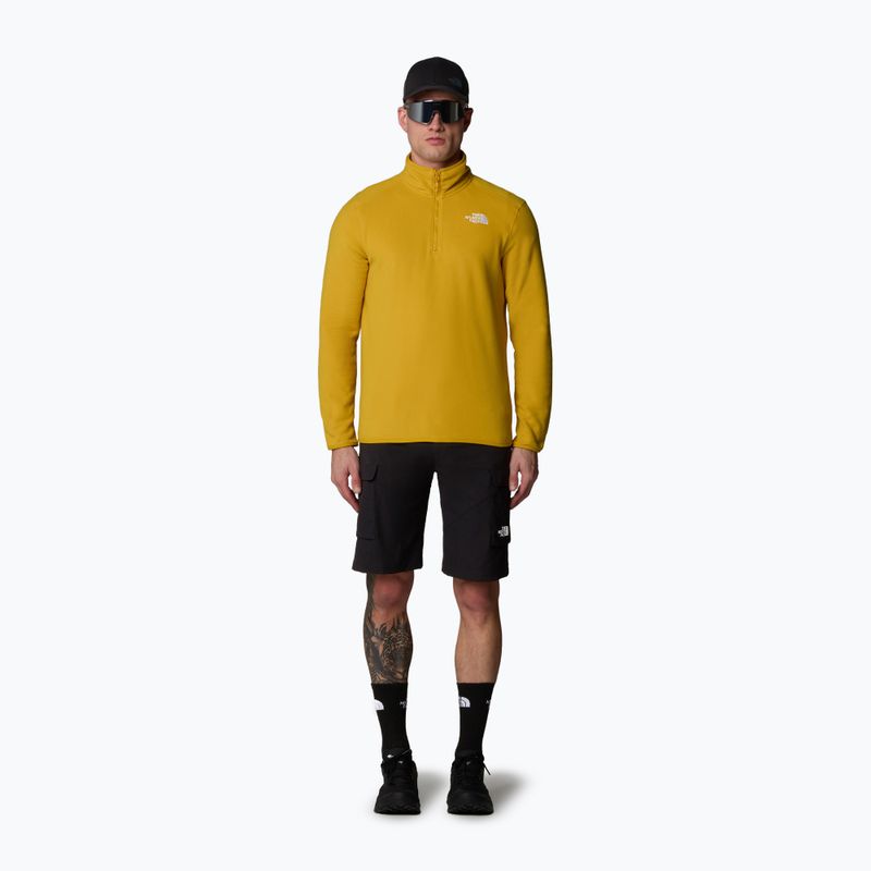 Мъжки суитшърт The North Face 100 Glacier 1/4 Zip turmeric 2