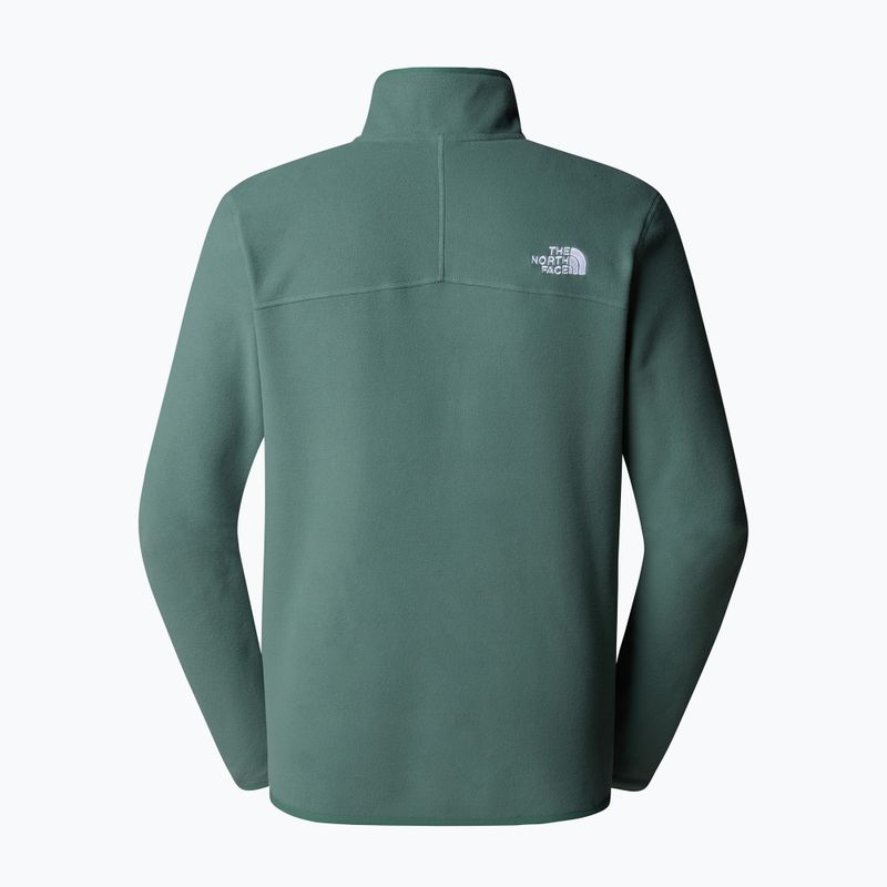 Мъжки суитшърт The North Face 100 Glacier 1/4 Zip medium duck green 2