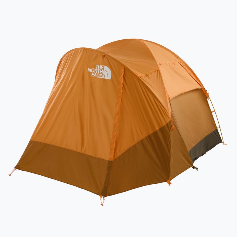 The North Face Wawona 4P light exuberance orange/ timber tan/ new taupe green Палатка за къмпинг за 4 човека 3