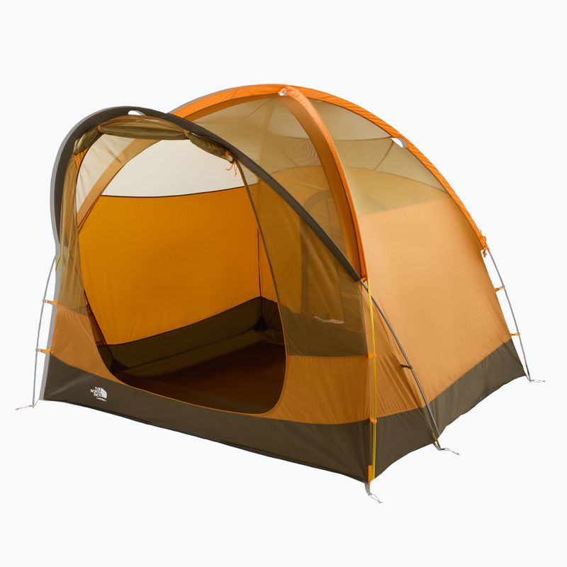 The North Face Wawona 4P light exuberance orange/ timber tan/ new taupe green Палатка за къмпинг за 4 човека 4