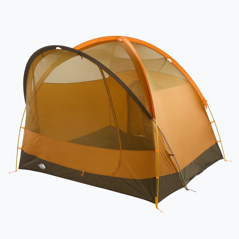 The North Face Wawona 4P light exuberance orange/ timber tan/ new taupe green Палатка за къмпинг за 4 човека 5