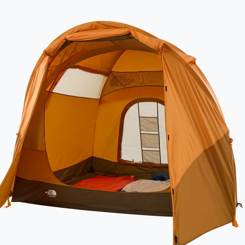 The North Face Wawona 4P light exuberance orange/ timber tan/ new taupe green Палатка за къмпинг за 4 човека 6