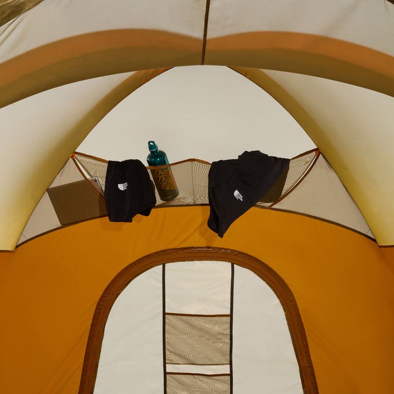 The North Face Wawona 4P light exuberance orange/ timber tan/ new taupe green Палатка за къмпинг за 4 човека 12