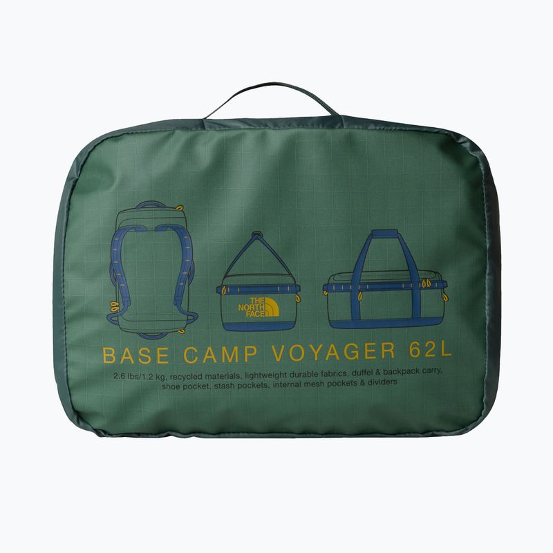 The North Face Base Camp Voyager Duffel 62 л патешко зелено/тъмно синьо пътна чанта 4