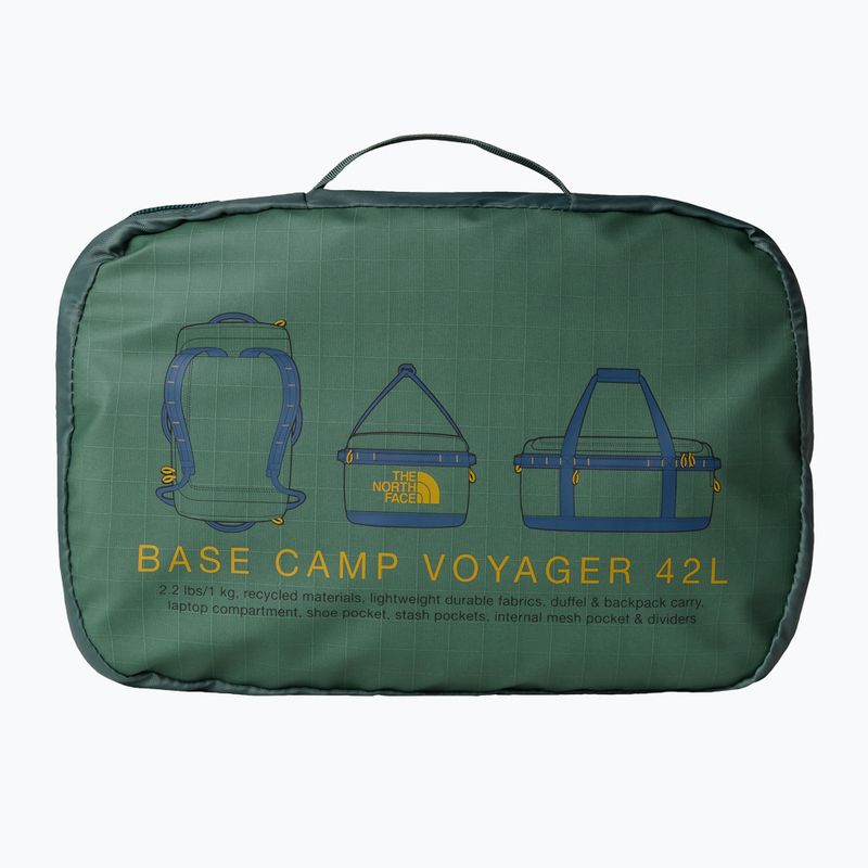 Пътна чанта The North Face Base Camp Voyager Duffel 42 л duck green/shady blue 4