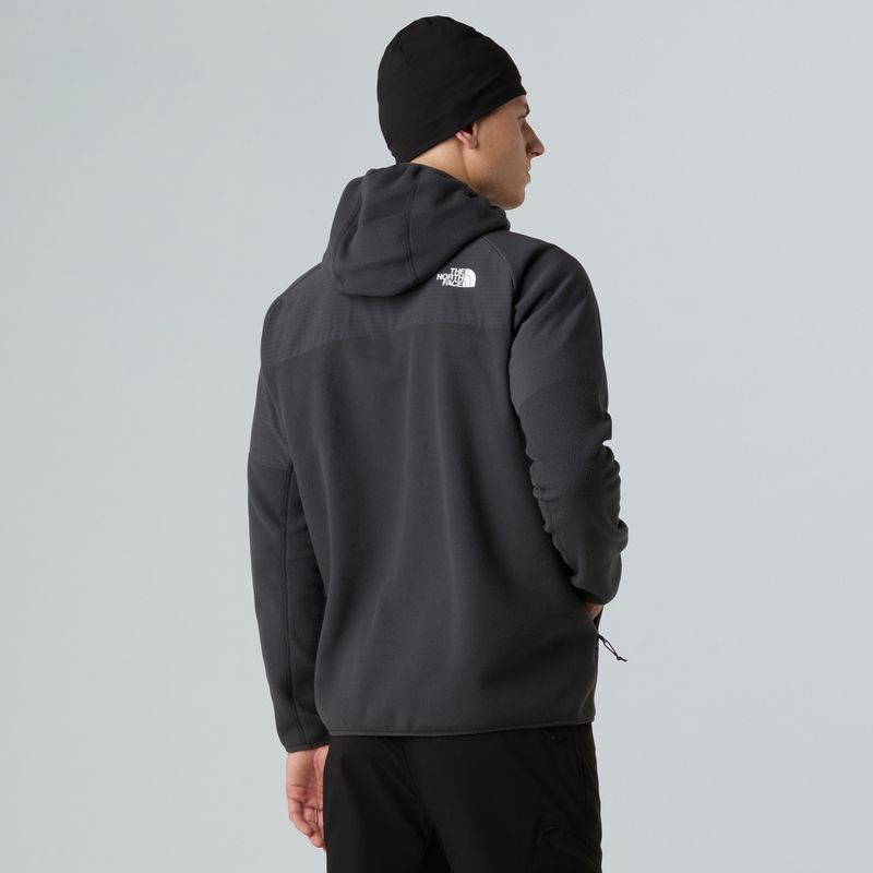 Мъжки суитшърт The North Face Glacier Heavyweight Full Zip HD asphalt grey/black 3