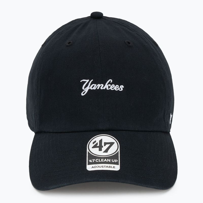 47 Марка MLB New York Yankees Base Runner Script CLEAN UP шапка черна 2