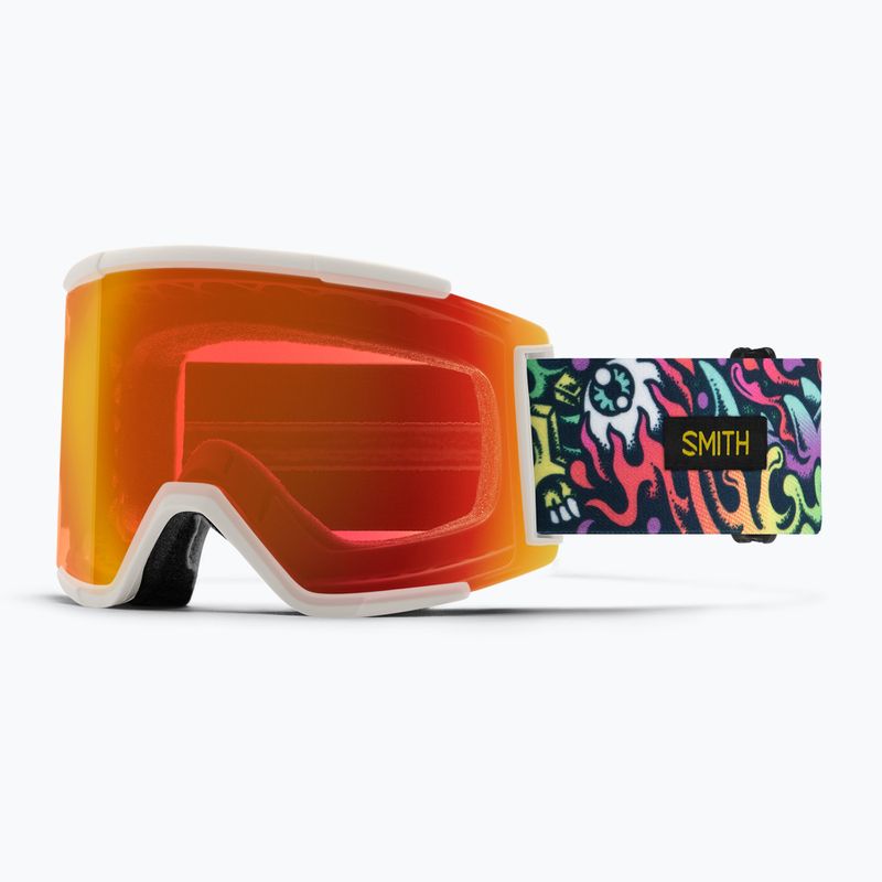 Скиорски очила Smith Squad XL artist series tallboy/red mirror/storm yellow flash