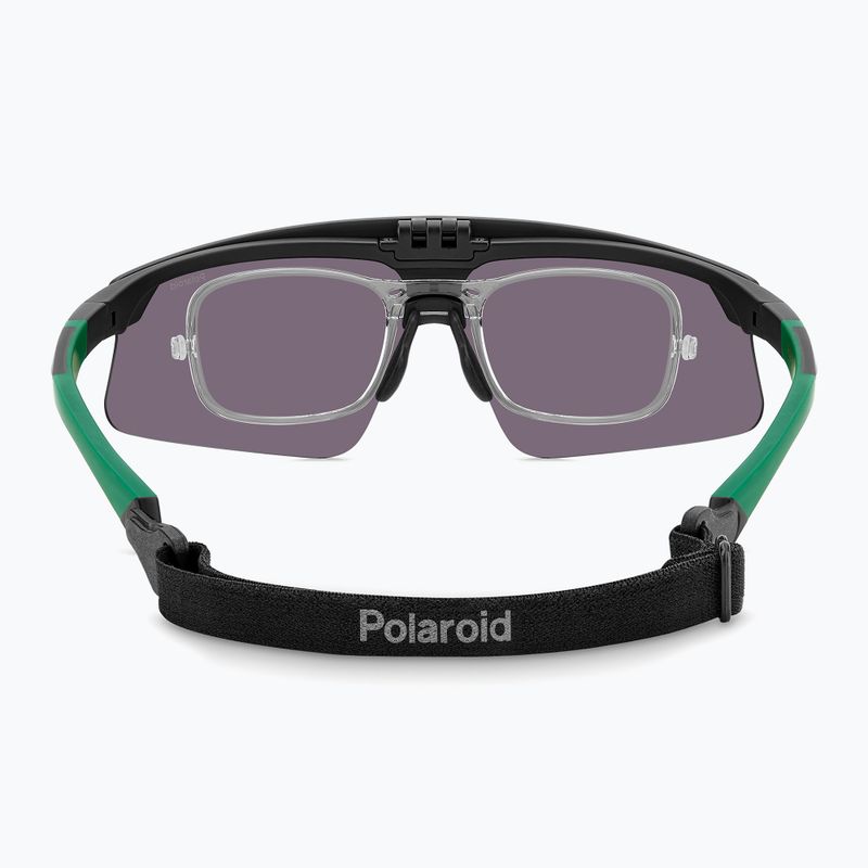 Мъжки поляризирани слънчеви очила Polaroid PLD 7056/CI/S матово черно зелено/синьозелено огледало 4