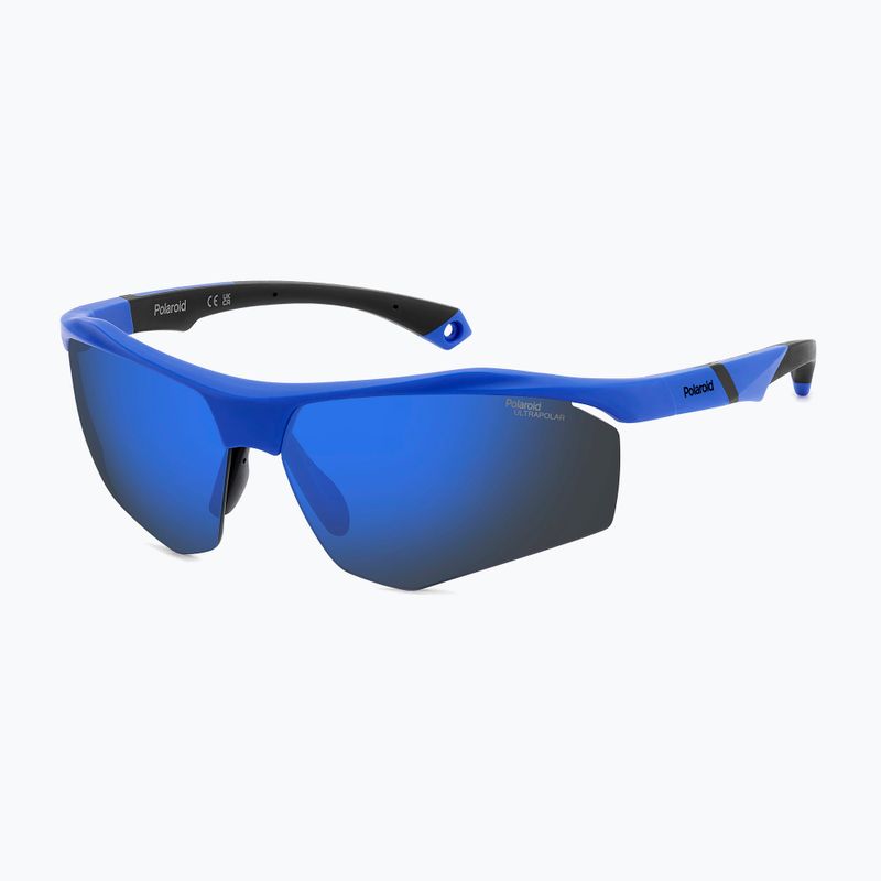 Слънчеви очила Polaroid PLD 7055/S matte blue/blue mirror polarized high contrast 2