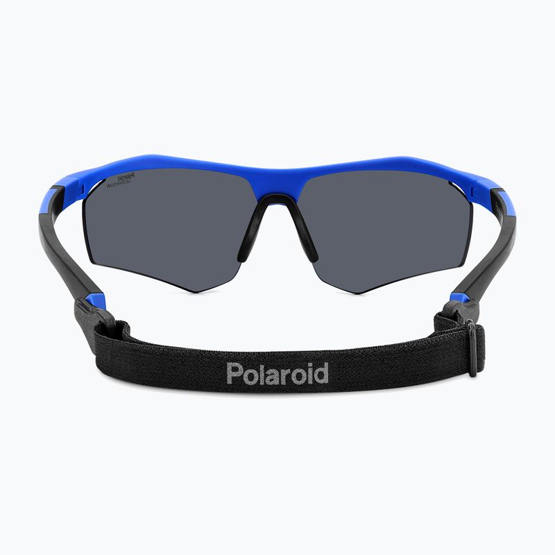 Слънчеви очила Polaroid PLD 7055/S matte blue/blue mirror polarized high contrast 5