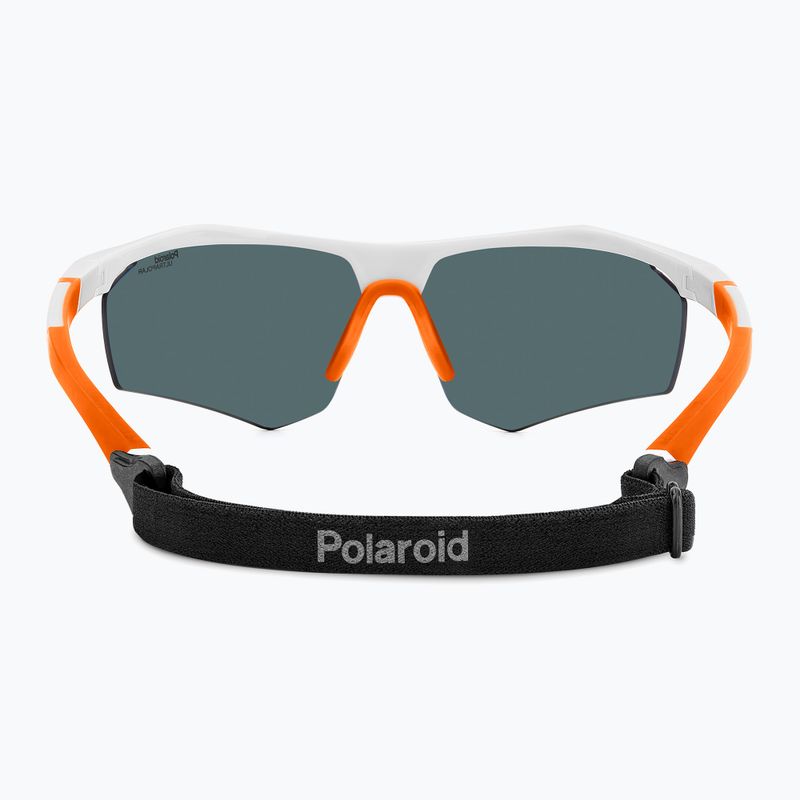 Мъжки слънчеви очила Polaroid PLD 7055/S бяло/червено с многослойна поляризация и висок контраст 5