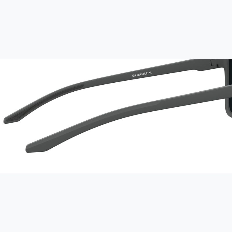 Under Armour Hustle XL S3 Матови сиви/зелени многослойни олеофобни слънчеви очила 8