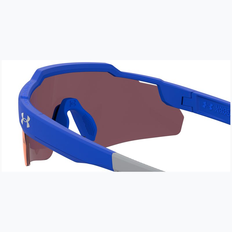 Детски слънчеви очила Under Armour Levelup Jr S3 матово синьо сиво/инфрачервено 6