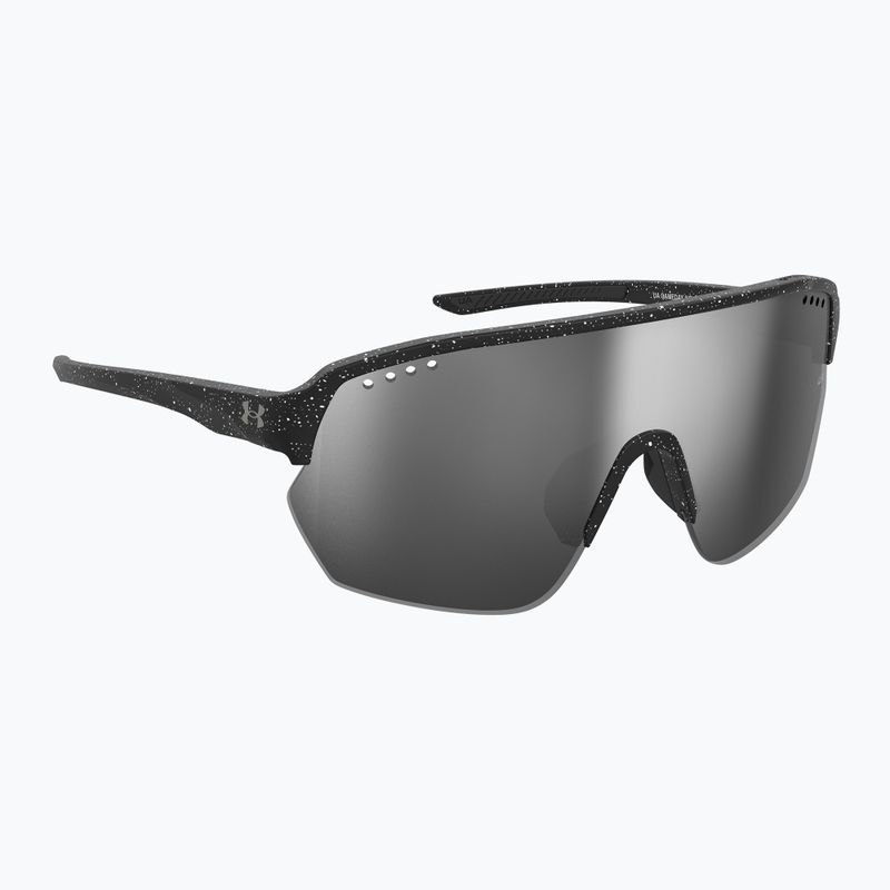 Слънчеви очила Under Armour Gamedat II/G S3 модел черно бяло/сребърно огледало