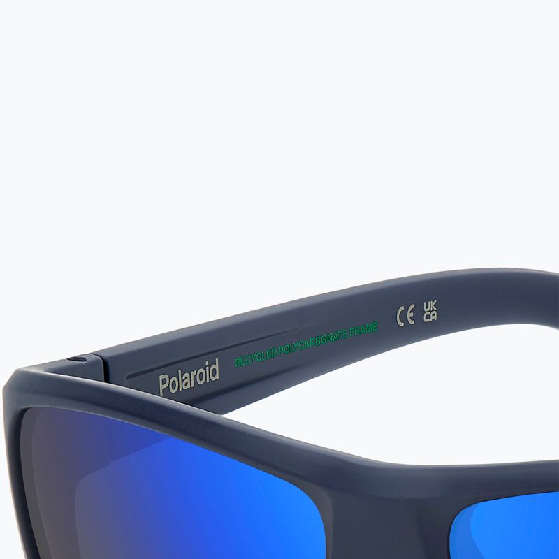 Polaroid PLD 7057/S матово синьо/синьо огледало поляризирани мъжки слънчеви очила 8