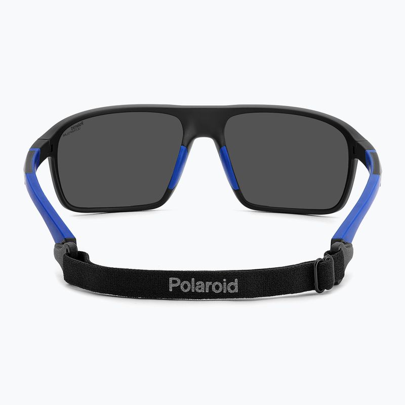 Polaroid PLD 7058/S матово черно синьо/синьо огледало поляризирани мъжки слънчеви очила 5