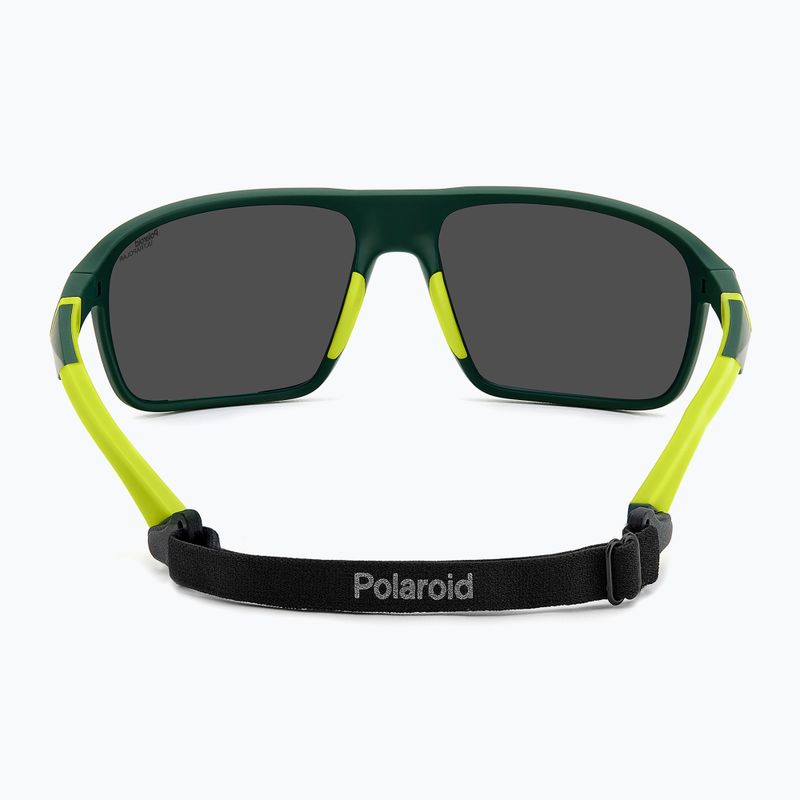 Мъжки слънчеви очила Polaroid PLD 7058/S матово зелено/зелено огледало с поляризация и висок контраст 5