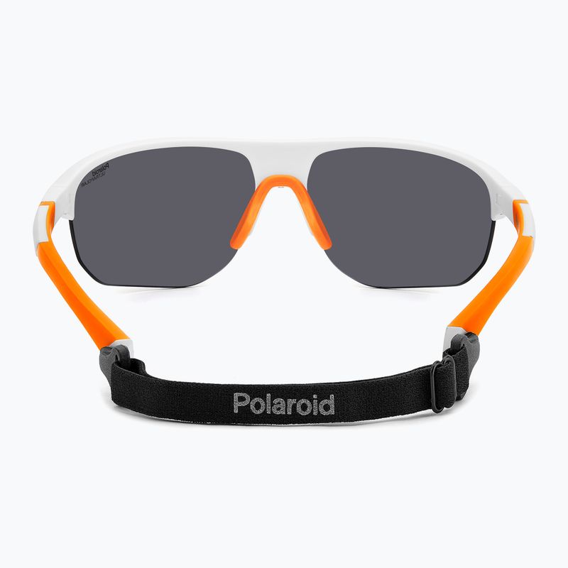 Polaroid PLD 7059/S матово бяло/червено многослойно поляризирани мъжки слънчеви очила 5