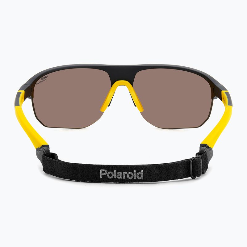Мъжки слънчеви очила Polaroid PLD 7059/S матово черно, жълто/златно, поляризирани с висок контраст 4