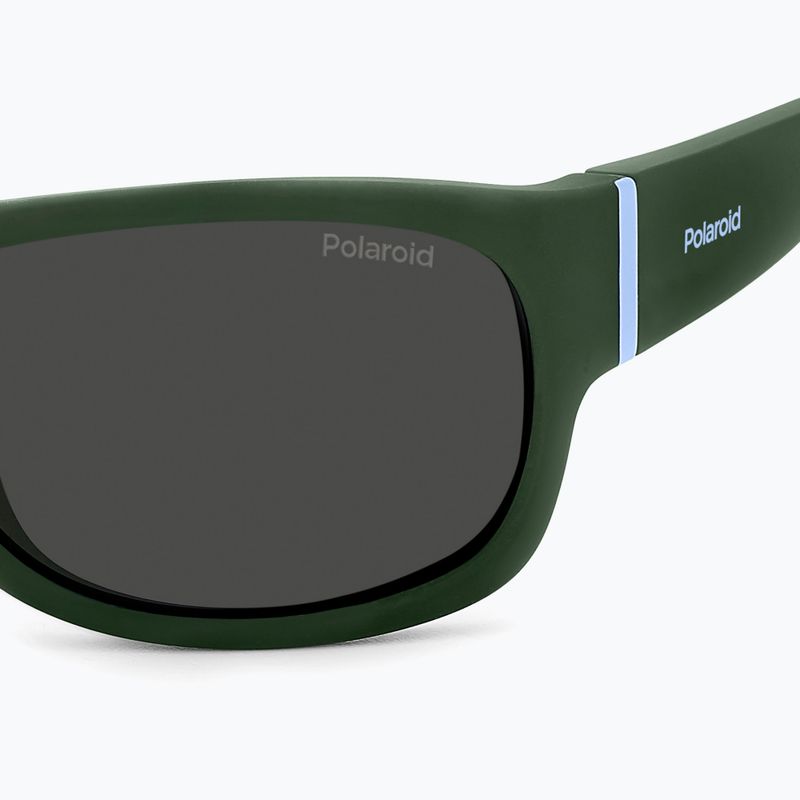 Polaroid PLD 8064/S зелени/сиви поляризирани детски слънчеви очила 5