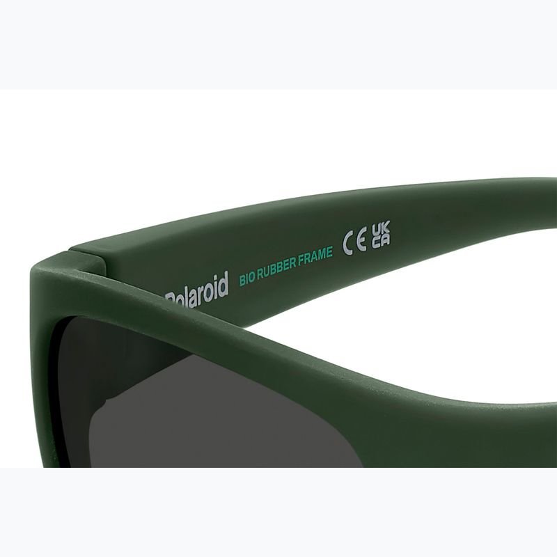 Polaroid PLD 8064/S зелени/сиви поляризирани детски слънчеви очила 6
