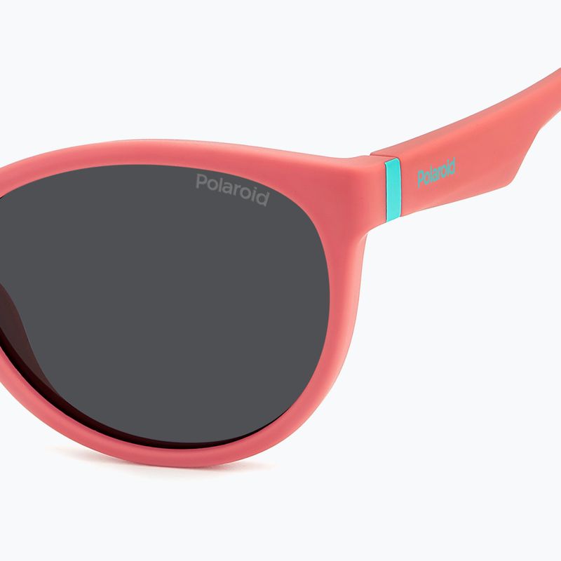 Детски слънчеви очила Polaroid PLD 8065/S коралово/сиво поляризирани 5