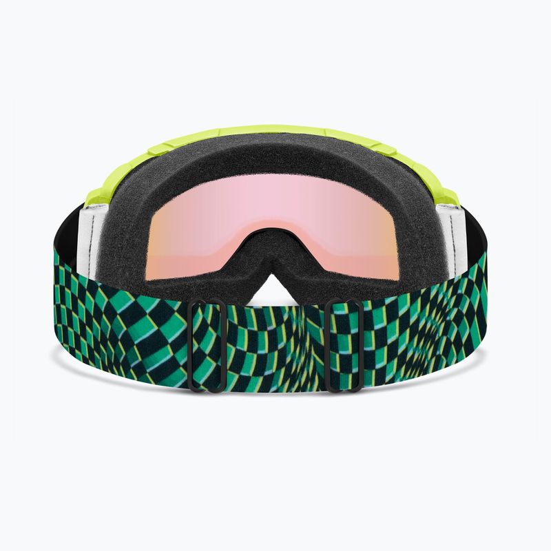 Детски скиорски очила Smith Daredevil Jr electric lime left turn/blue sensor mirror 7