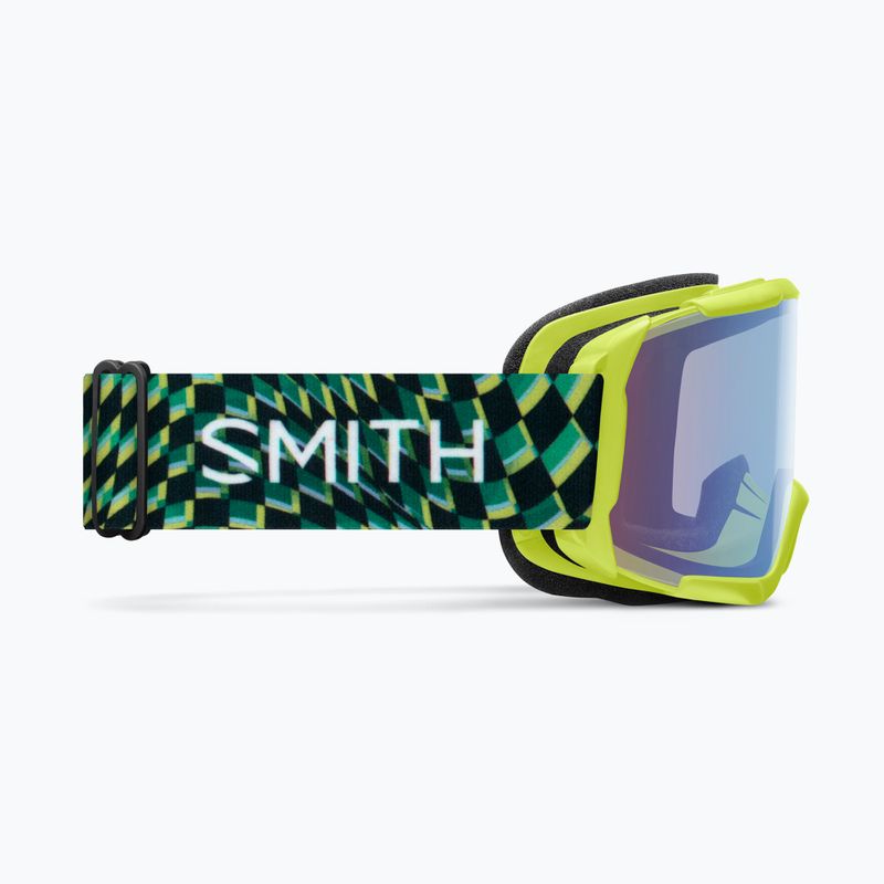 Детски скиорски очила Smith Daredevil Jr electric lime left turn/blue sensor mirror 8