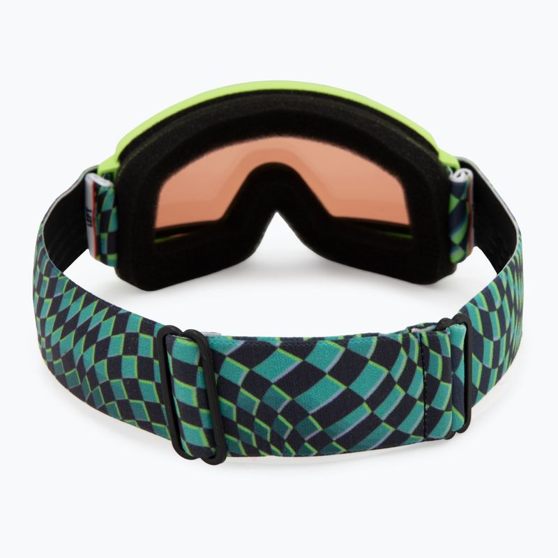 Детски скиорски очила Smith Rascal Jr electric lime left turn/rc36 3