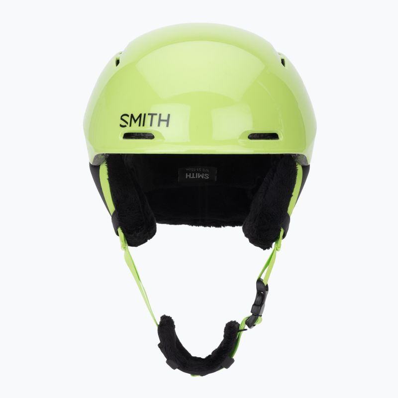 Детска скиорска каска Smith Glide Jr Mips electric lime 2