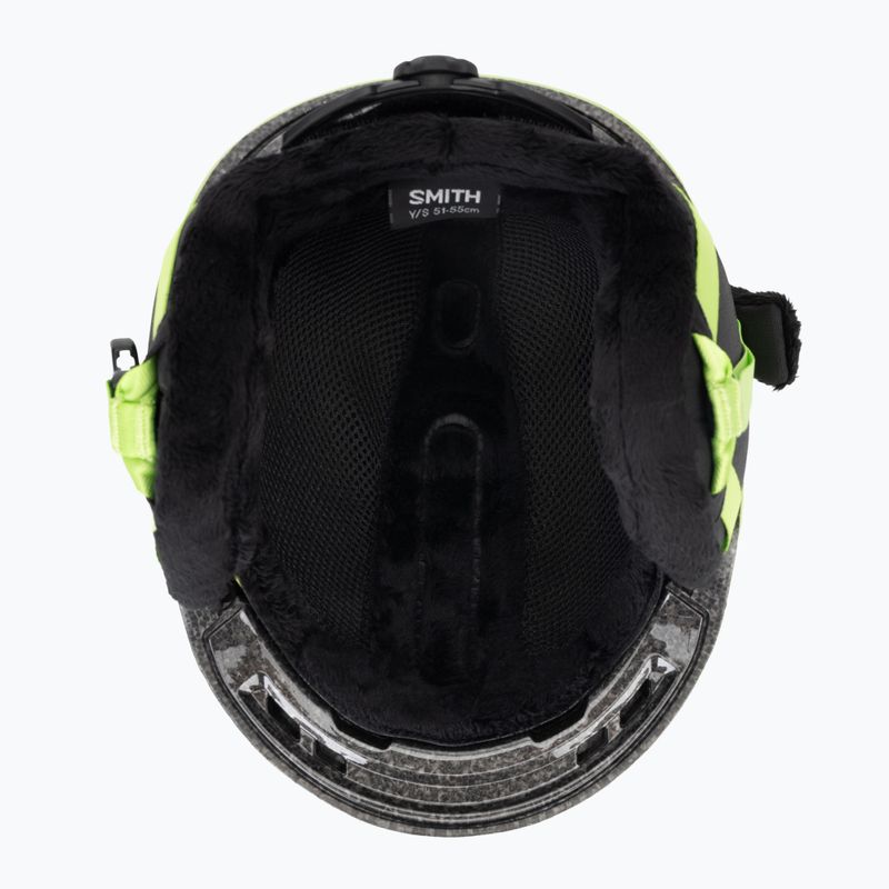 Детска скиорска каска Smith Glide Jr Mips electric lime 5