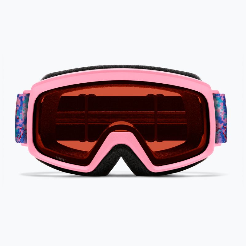 Детска скиорска маска Smith Rascal Jr S2 bright pink lofi butterfly/rose copper antifog 3