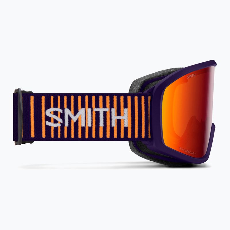 Детска скиорска маска Smith Reason OTG S3 deep plum gradient/red solx mirror antifog 3