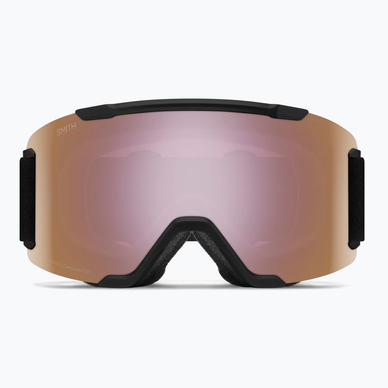 Скиорскa маска Smith Squad S2 black/chromapop everyday rose gold mirror 2